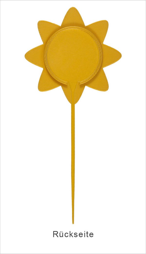 Blumenstecker-Blume 1-gelb