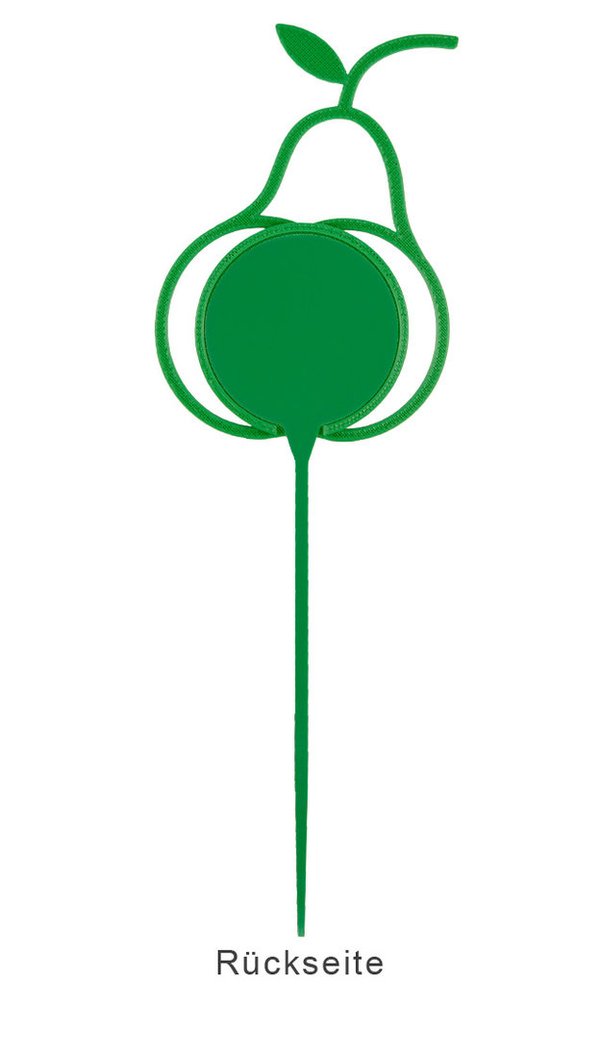 Blumenstecker-Birne-grün