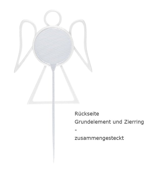 Blumenstecker-Engel-weiß-glänzend