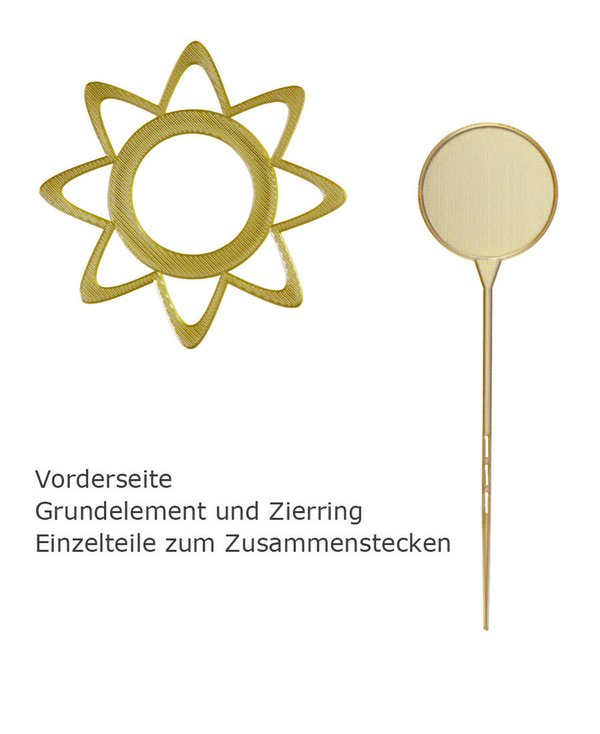 Blumenstecker-Blume 1-1-silber-goldfarben