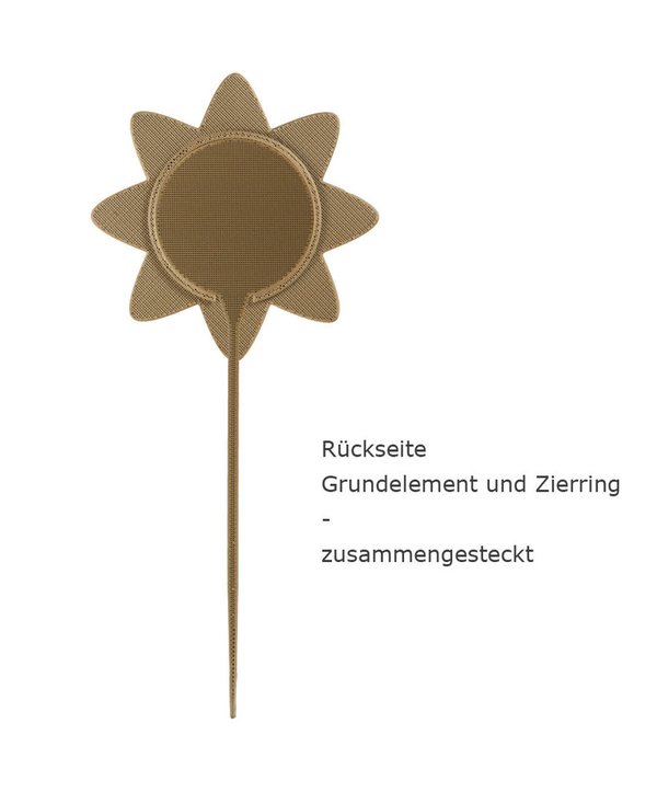 Blumenstecker-Blume 1-bronzefarben