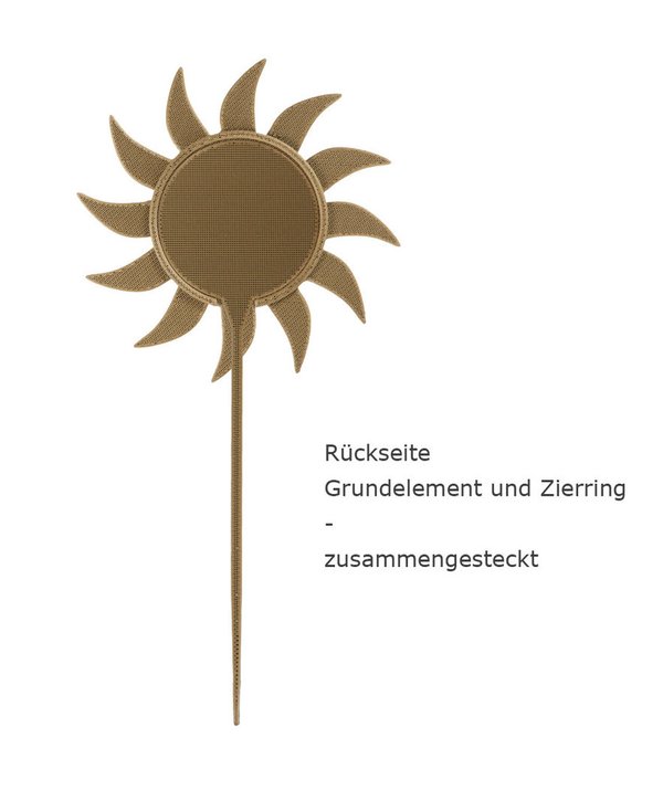 Blumenstecker-Sonne-bronzefarben