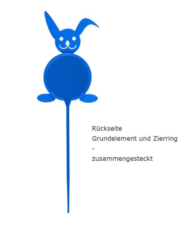 Blumenstecker-Hase-blau