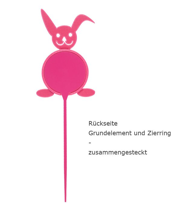 Blumenstecker-Hase-pink
