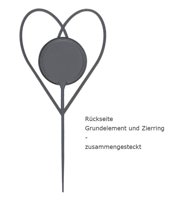 Blumenstecker-Herz-grau